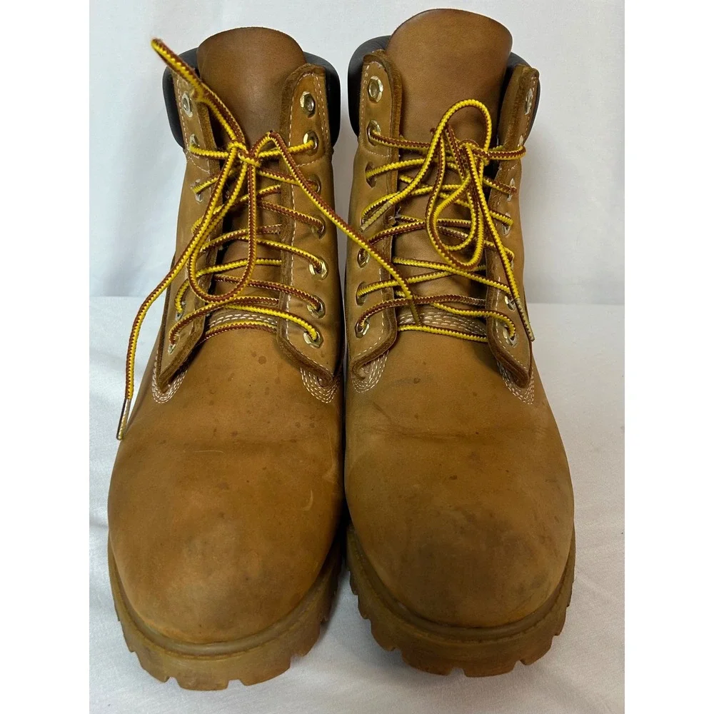 Timberland 6 Inch Premium Waterproof Wheat Nubuck Leather Boots 10667 Mens 10